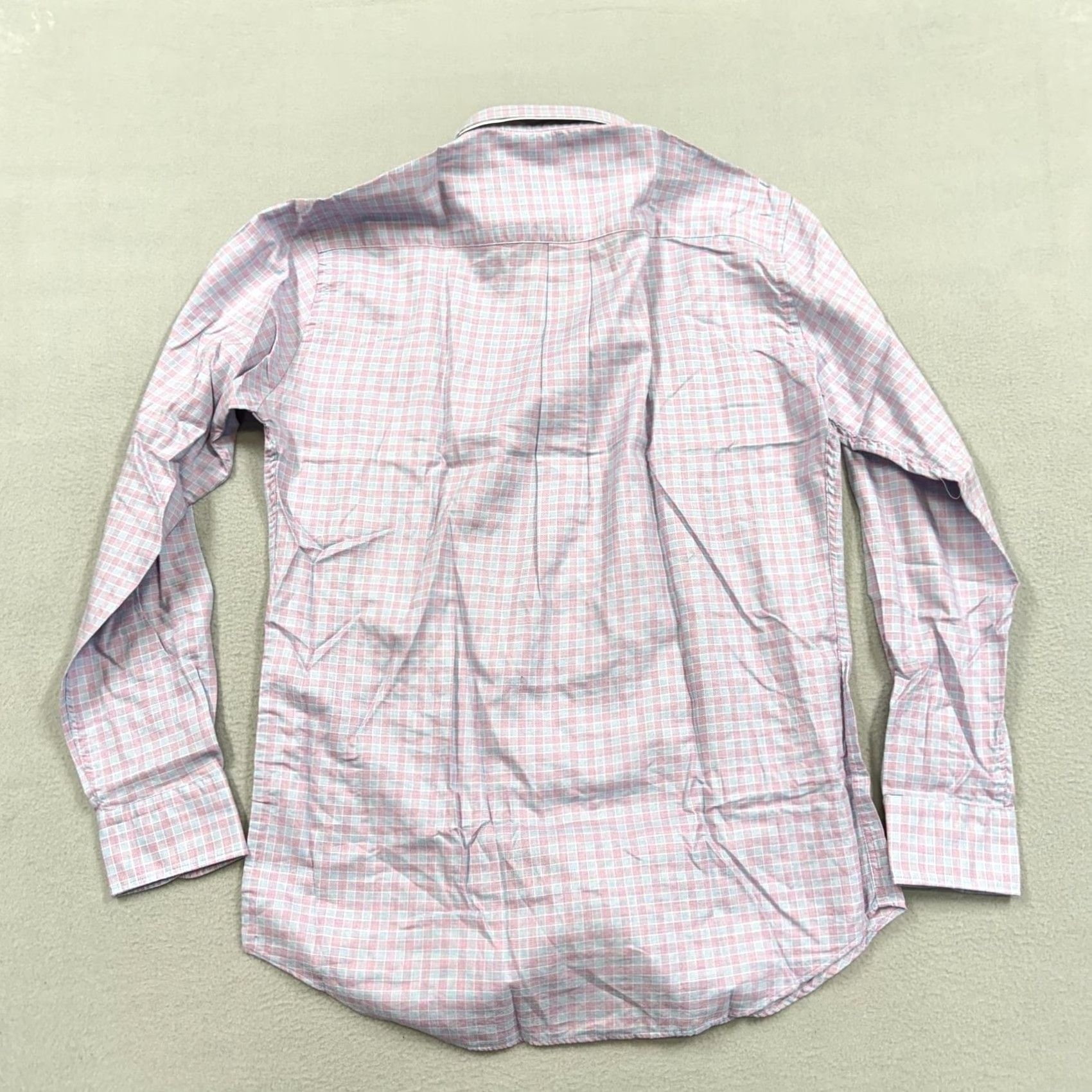 Peter Millar Peter Millar Shirt Mens M Pink Check Long Sleeve Button Up Summer Lightweight Cotton Twill Casual Button-Down Collar Gender Mens Size US M / EU 48-50 / 2 - 4 Thumbnail