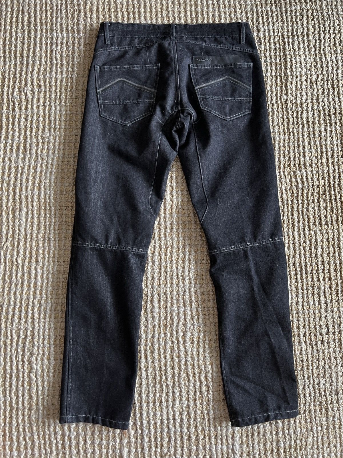 Dainese × Vintage Dainese Black Denim Motorcycle Jeans Pants Vintage Size US 33 - 2 Thumbnail