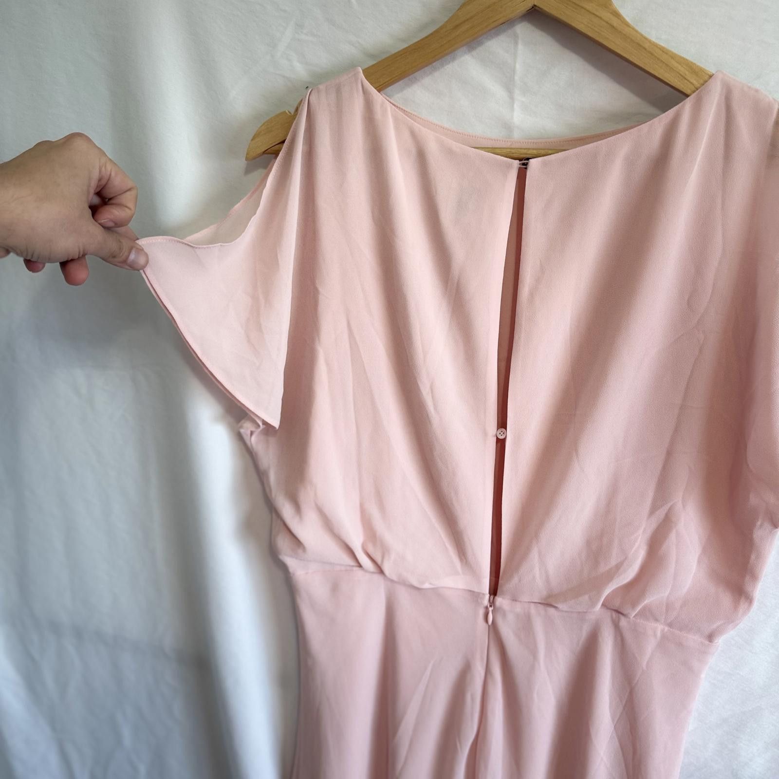 Other IRIS & INK Blush Asymmetrical Midi Dress UK 12 / US 8 Size M / US 6-8 / IT 42-44 - 4 Thumbnail