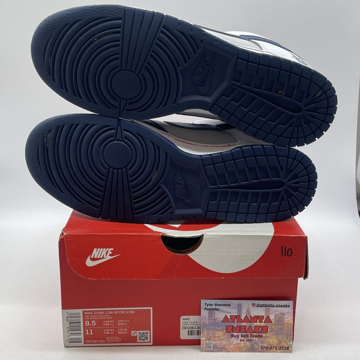 Nike NBA x dunk low 75th anniversary nets Size US 9.5 / EU 42-43 - 7 Thumbnail
