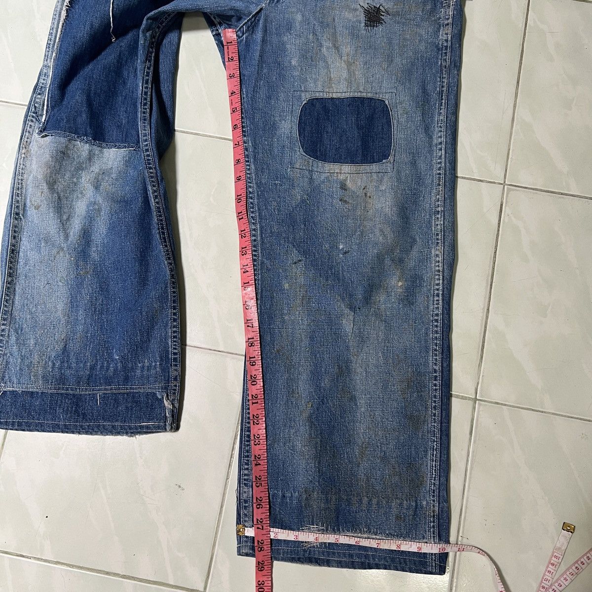 Vintage Vintage WWII Era Overalls Selvedge Patchwork Size US 36 / EU 52 - 24 Thumbnail