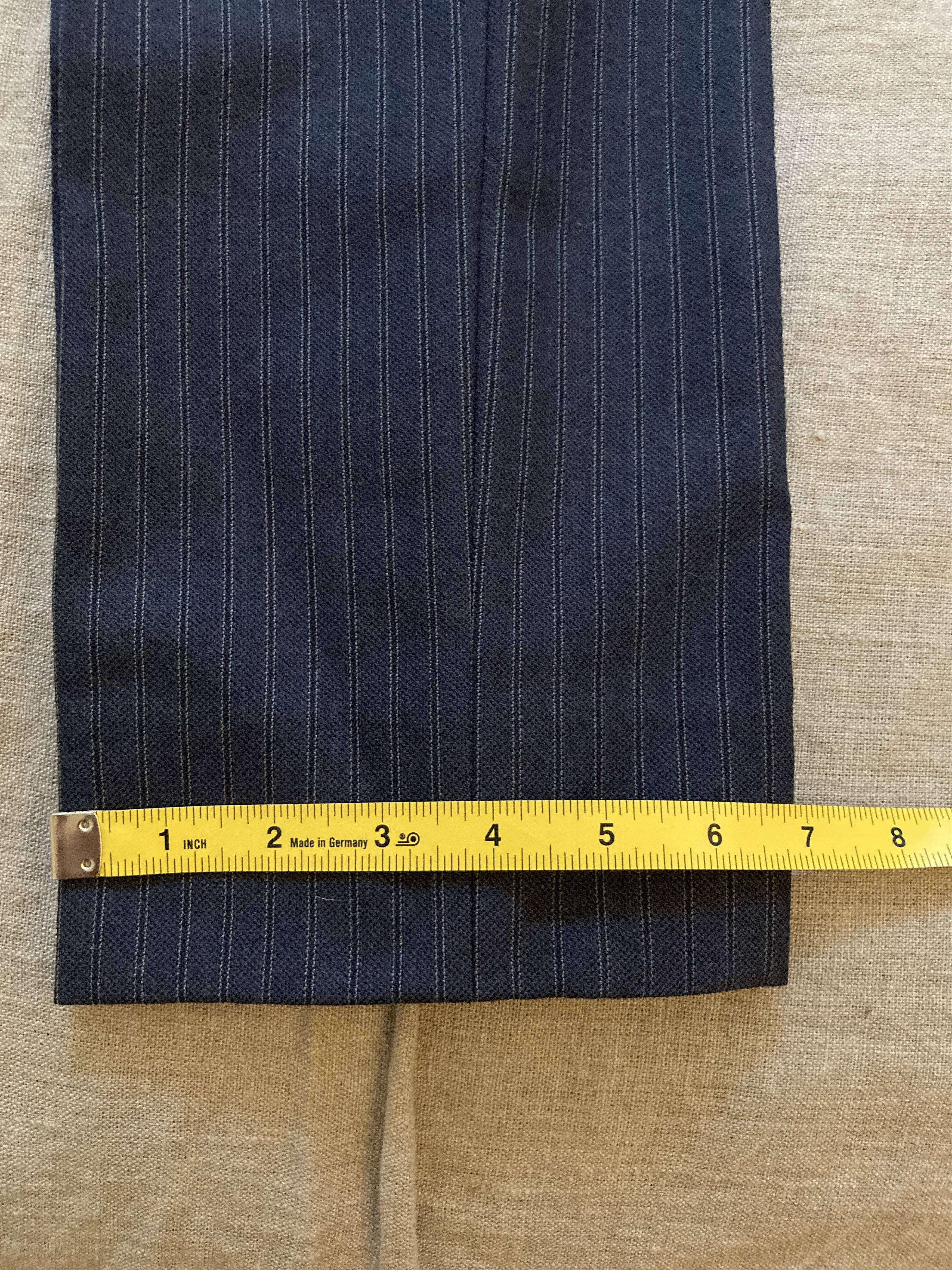 HUSBANDS Husbands Paris - DOUBLE-BREASTED HOPSACK WOOL SUIT Size 38R - 15 Thumbnail