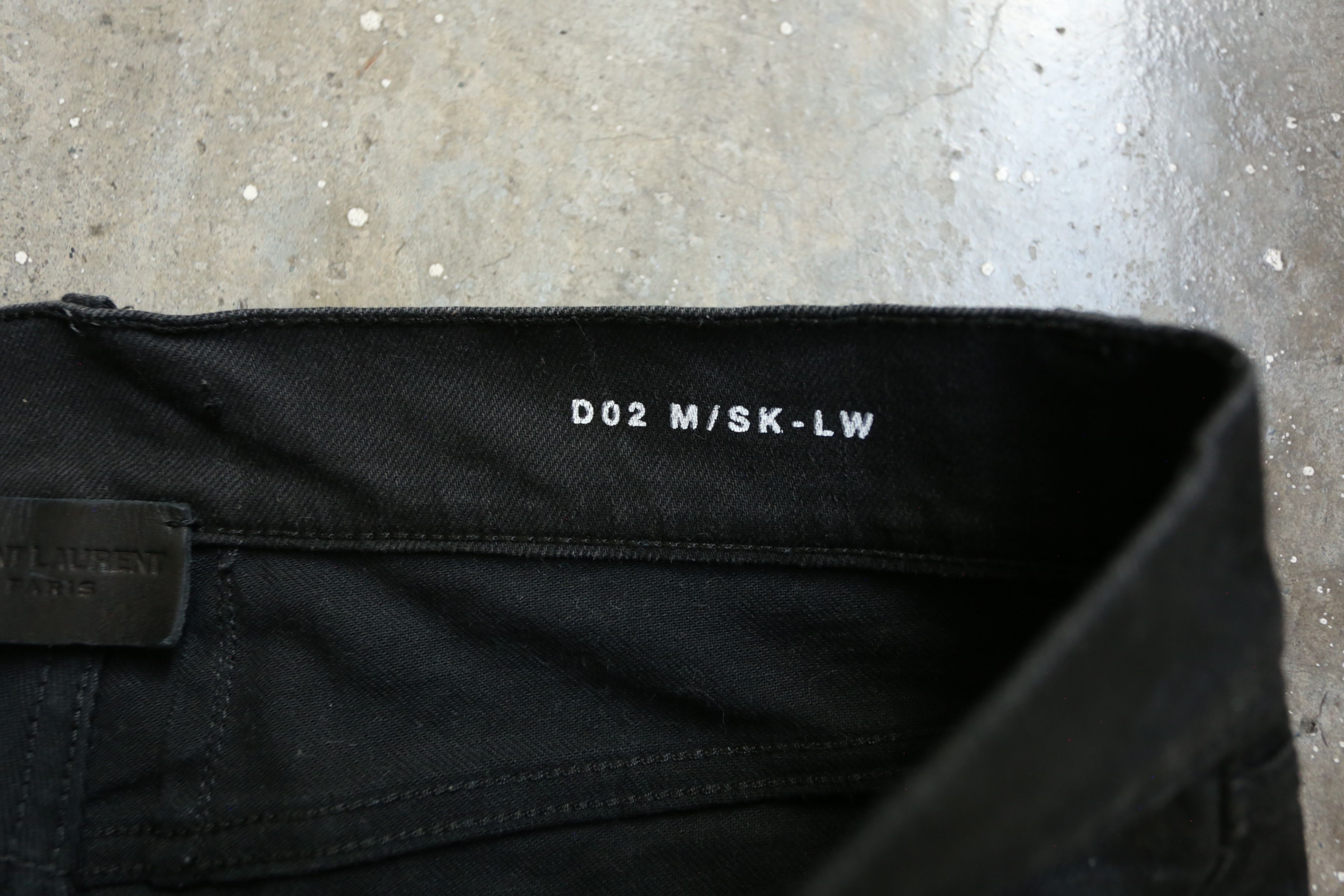 Saint Laurent Paris SLP - Hedi Slimane - F/W 15 - D02 Waxed Denim Jean Size US 30 / EU 46 - 5 Thumbnail