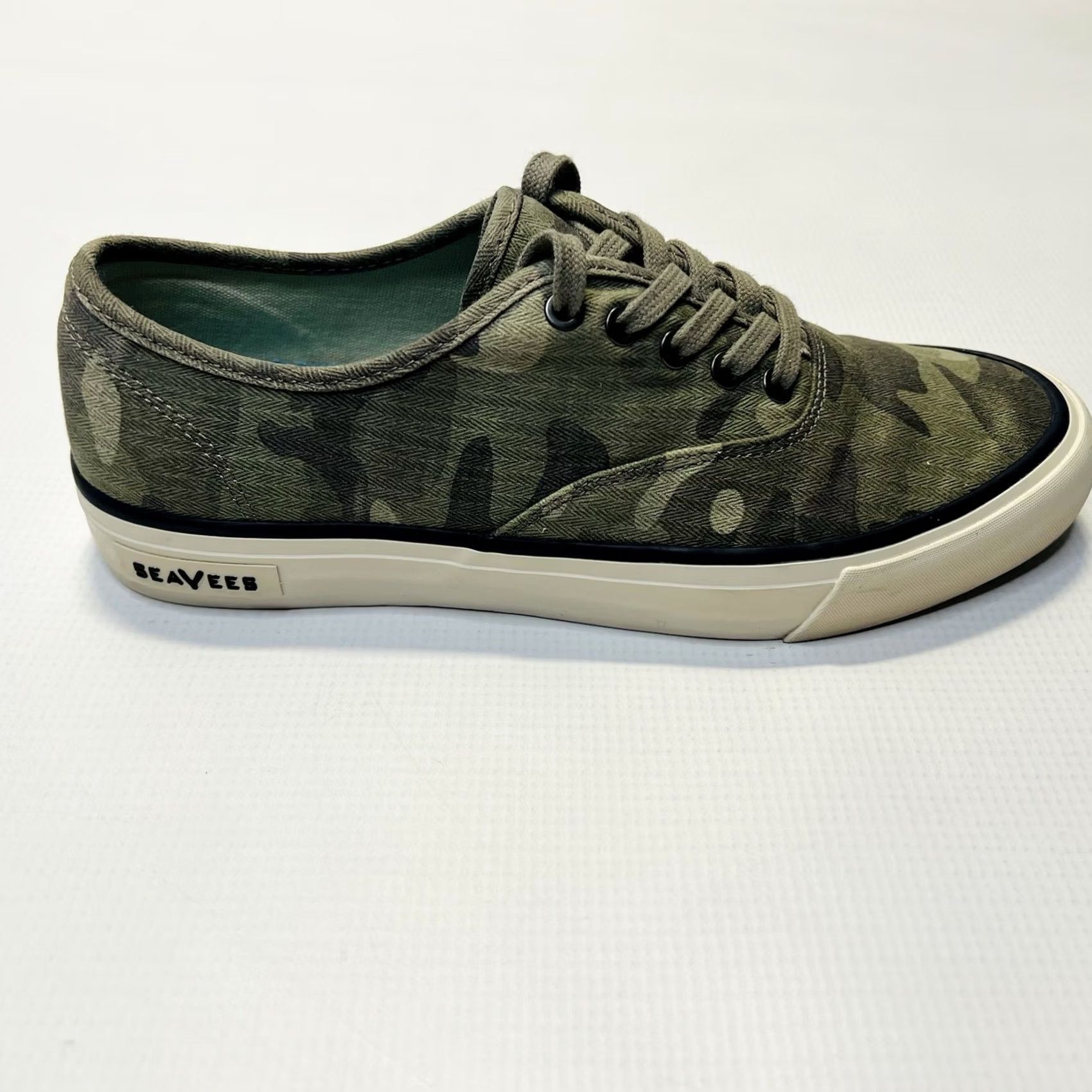 SeaVees Seavess Legend Sneakers Womens 8.5 Saltwash Herringbone Twill Camo Lace Up Size US 9 / IT 39 - 5 Thumbnail
