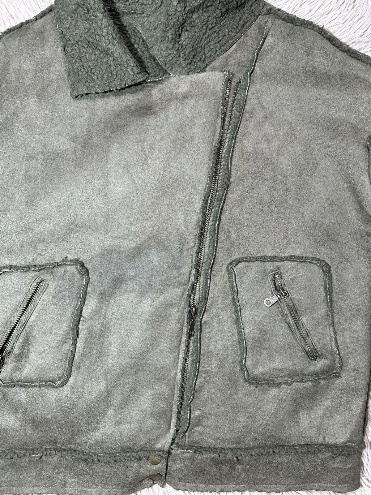 Japanese Brand Gossip ! fleece sherpa jacket Size L / US 10 / IT 46 - 8 Thumbnail