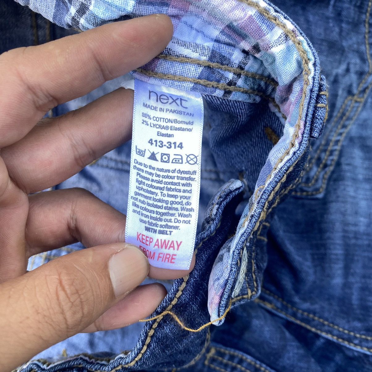 Japanese Brand × Vintage Vintage Japan Flare Denim Jeans Size 33" - 8 Thumbnail