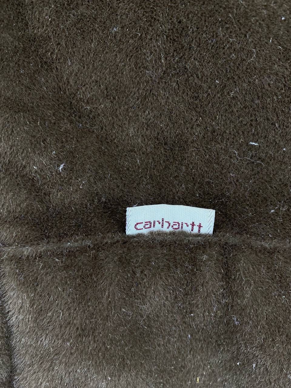 Carhartt Vintage 1990s Carhartt Fleece Faux Fur Zip Up Hoodie Jacket Size US L / EU 52-54 / 3 - 6 Thumbnail