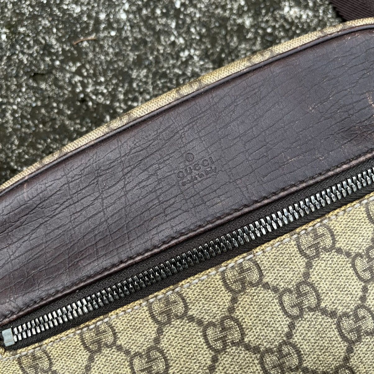 Gucci Gucci GG Supreme Beige Crossbody Bag with Leather Trim Size ONE SIZE - 5 Thumbnail