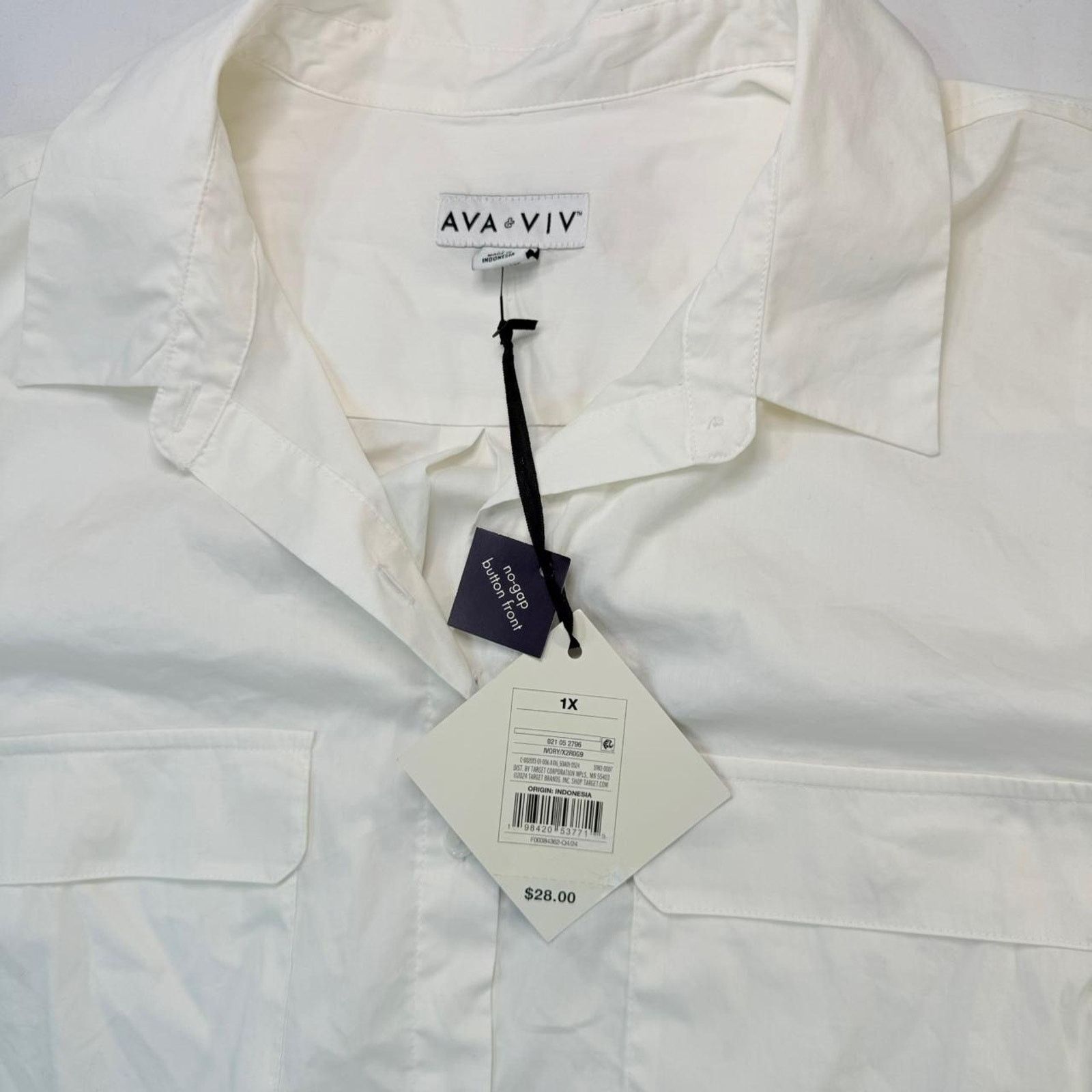 & Other Stories NWT Ava & Viv White button-down shirt with a relaxed fit Size XL / US 12-14 / IT 48-50 - 4 Thumbnail