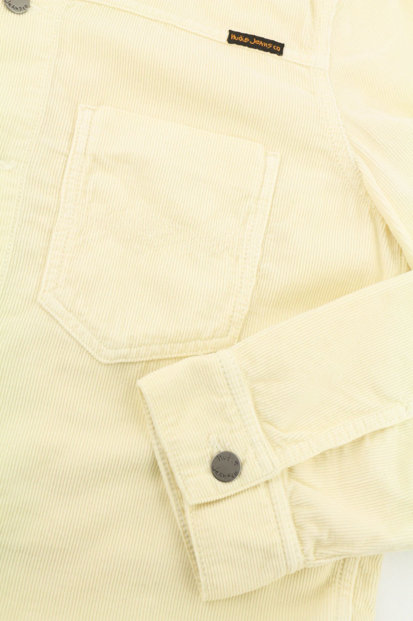 Nudie Jeans RONNY XL Dusty White Cotton Corduroy Jacket 81024 Size US XL / EU 56 / 4 - 5 Thumbnail
