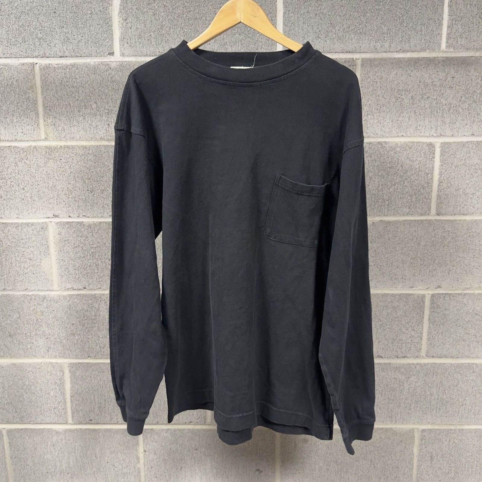 90s Heavyweight Blank Pocket Shirt Longsleeve ERD Grunge