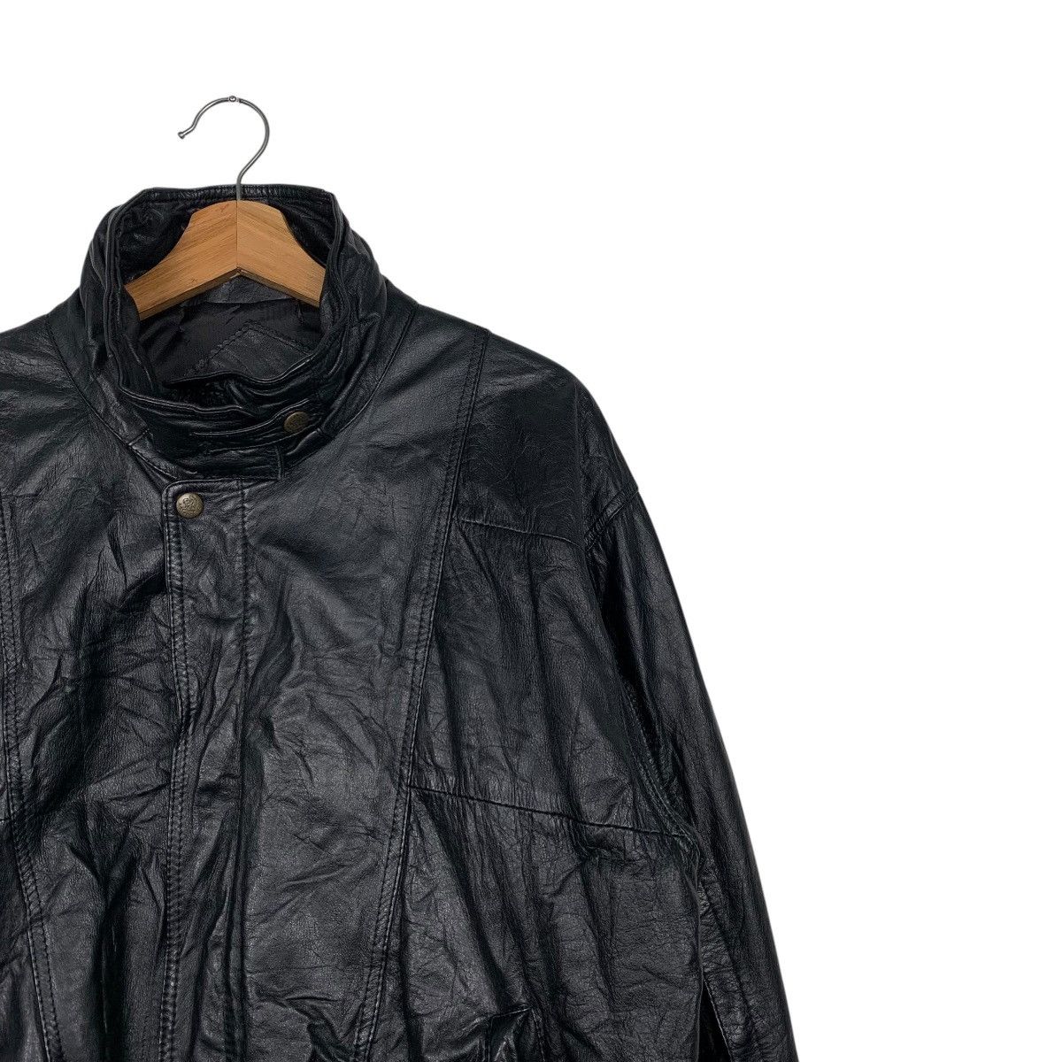 Japanese Brand Valentino Uomo Leather Jacket Size US L / EU 52-54 / 3 - 5 Thumbnail