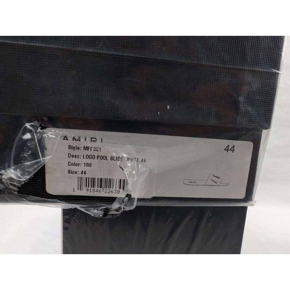 Amiri o1rshd1 Q:8 / Logo Pool Slide in White Size US 11 / EU 44 - 19 Thumbnail