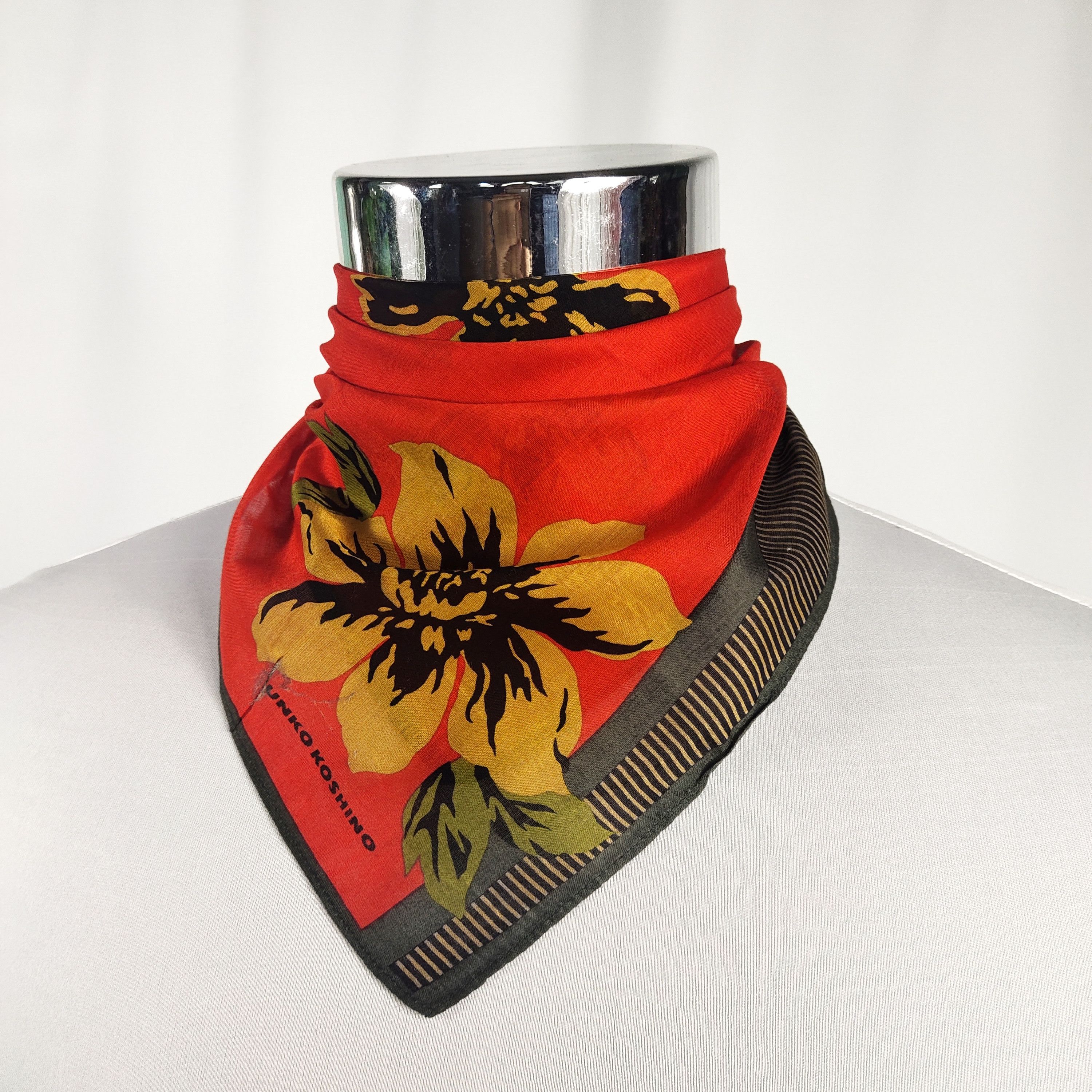 Mr. Junko × Vintage Junko Koshino Handkerchief / Neckerchief / Bandana FZ393 Size ONE SIZE - 1 Thumbnail