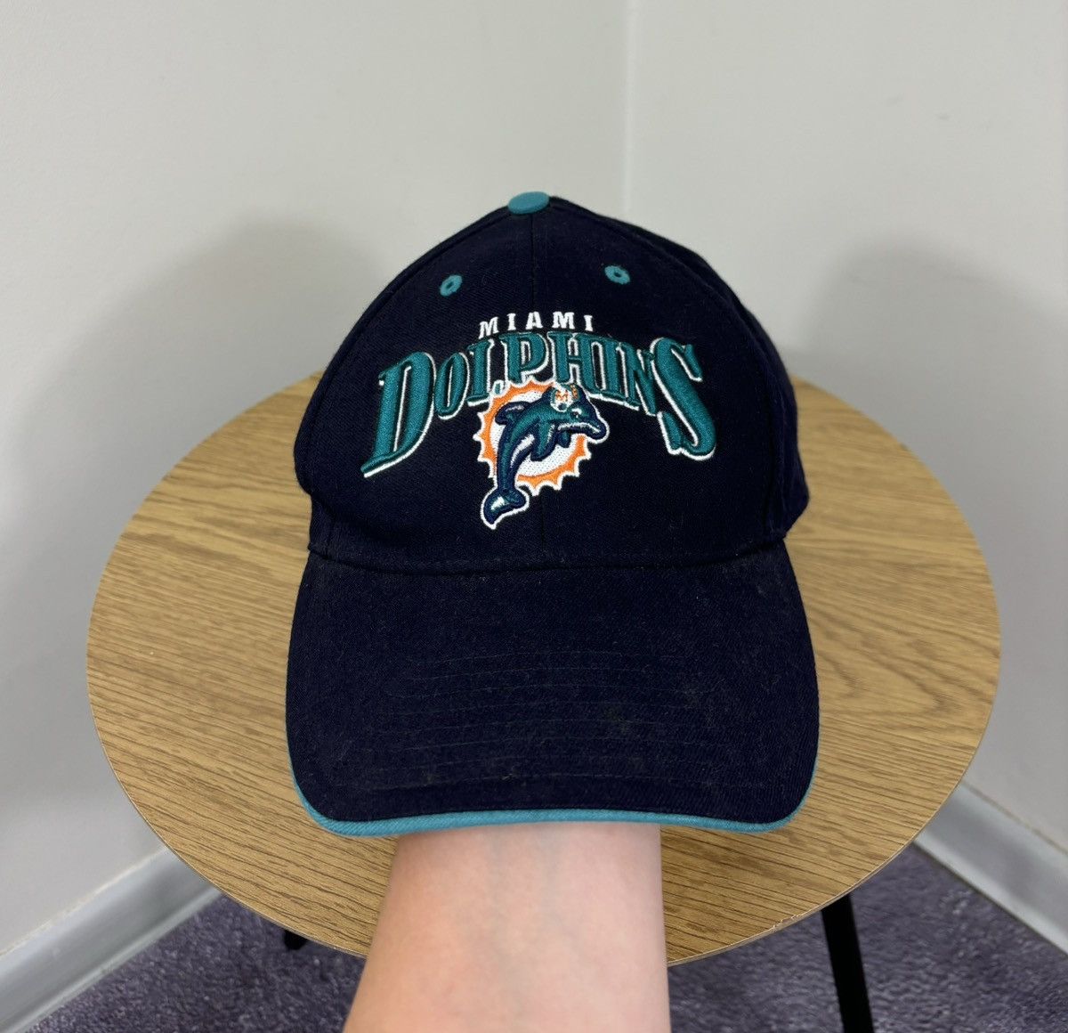NFL Vintage 90s Miami Dolphins NFL Rare Dad Hat Cap Size ONE SIZE - 1 Thumbnail