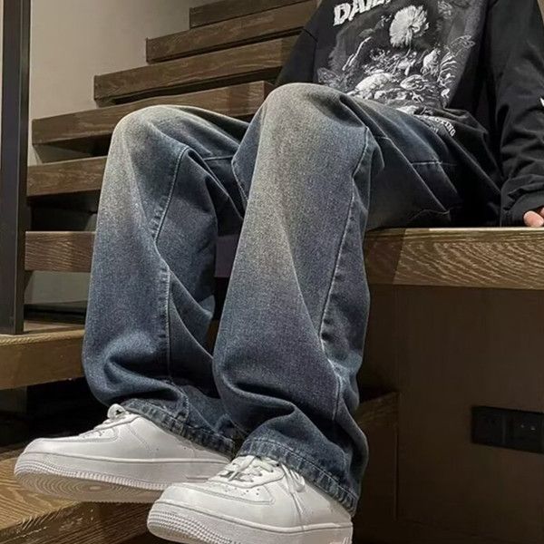 Japanese Brand Fashion men's straight classic retro outdoor casual jeans Size US 30 / EU 46 - 1 Thumbnail