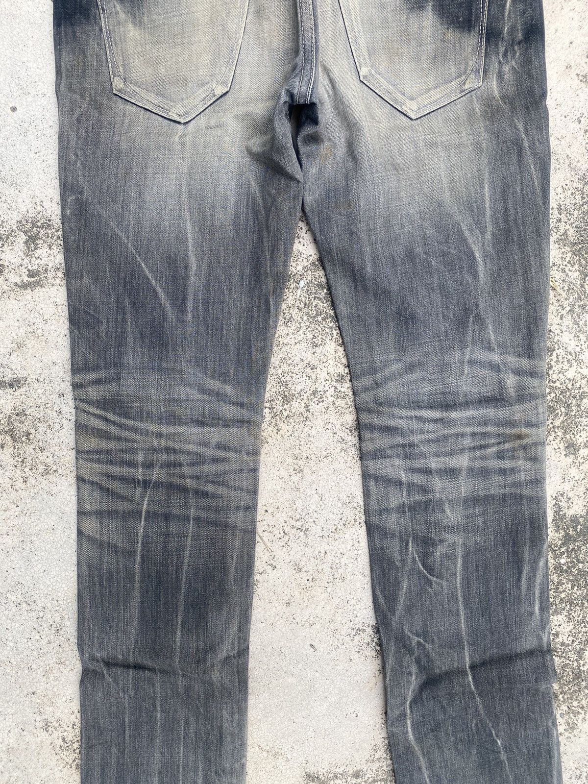 If Six Was Nine × Vanquish Vanquish Distressed Faded Claw Mark Denim Jeans Size US 30 / EU 46 - 17 Thumbnail