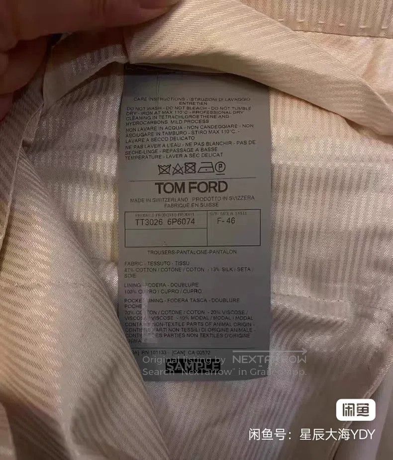 Tom Ford Tom Ford Casual trousers, dress pants Size US 30 / EU 46 - 2 Thumbnail
