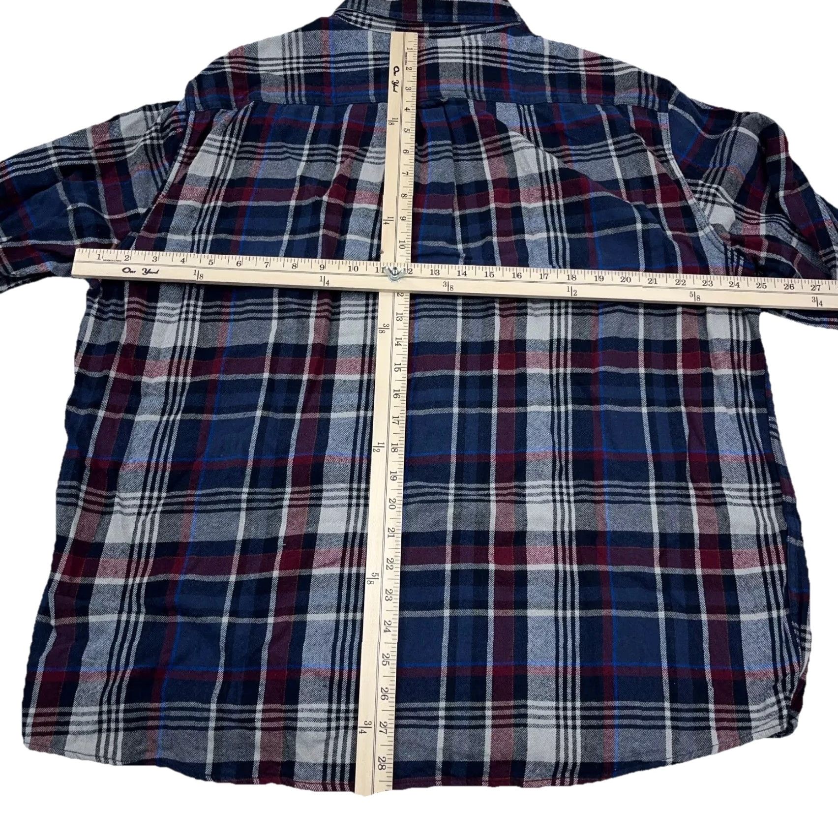 Eddie Bauer Eddie Bauer Shirt Men XL Blue Red Plaid Button-Up Tartan Flannel Casual Workwear Carded Button-Down Universal Slimming All Seasons Carded Mens Size US XL / EU 56 / 4 - 6 Thumbnail