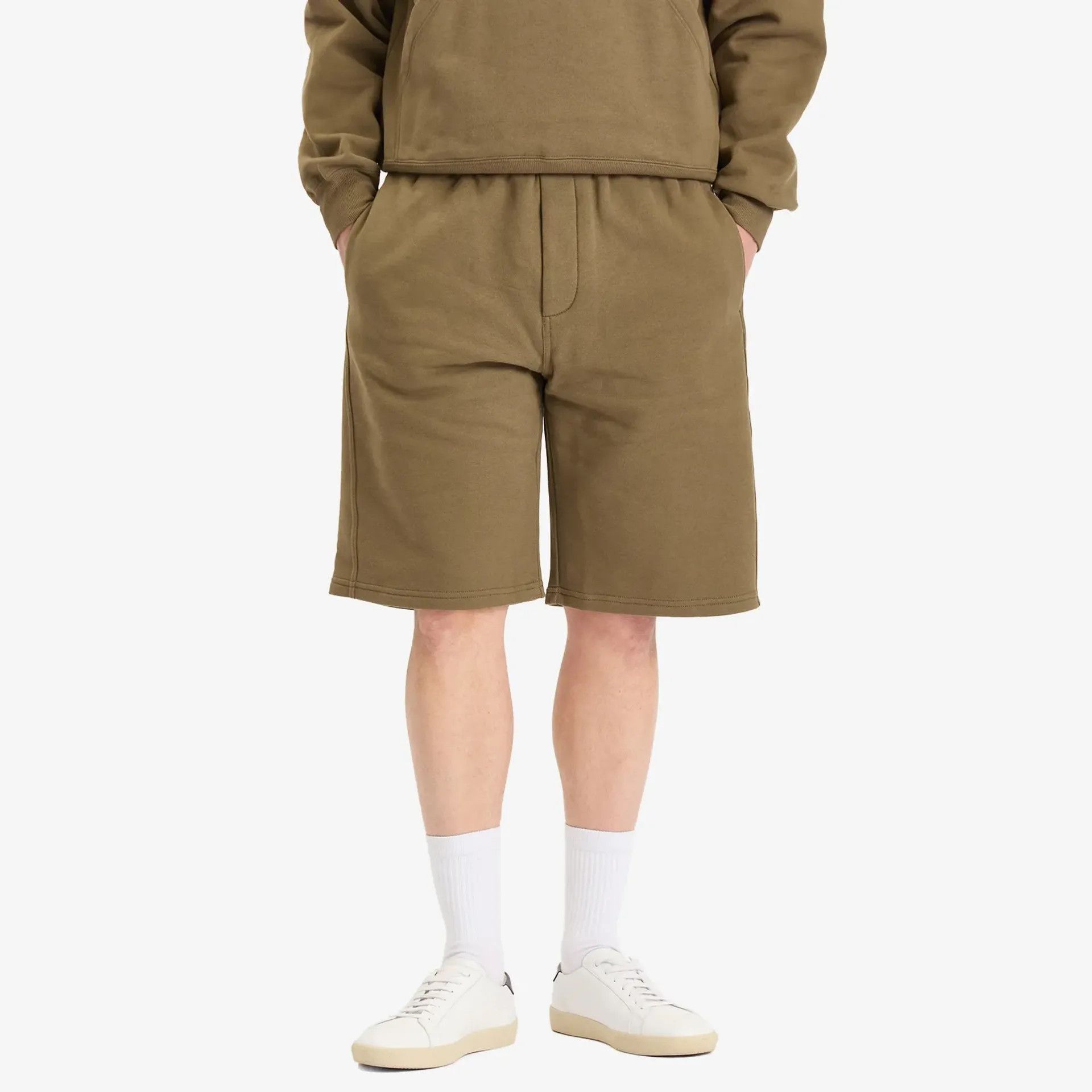 Saint Laurent Paris o1s1wg110426 820126 Cassandre Bermuda Shorts in Khaki Size US 30 / EU 46 - 2 Thumbnail
