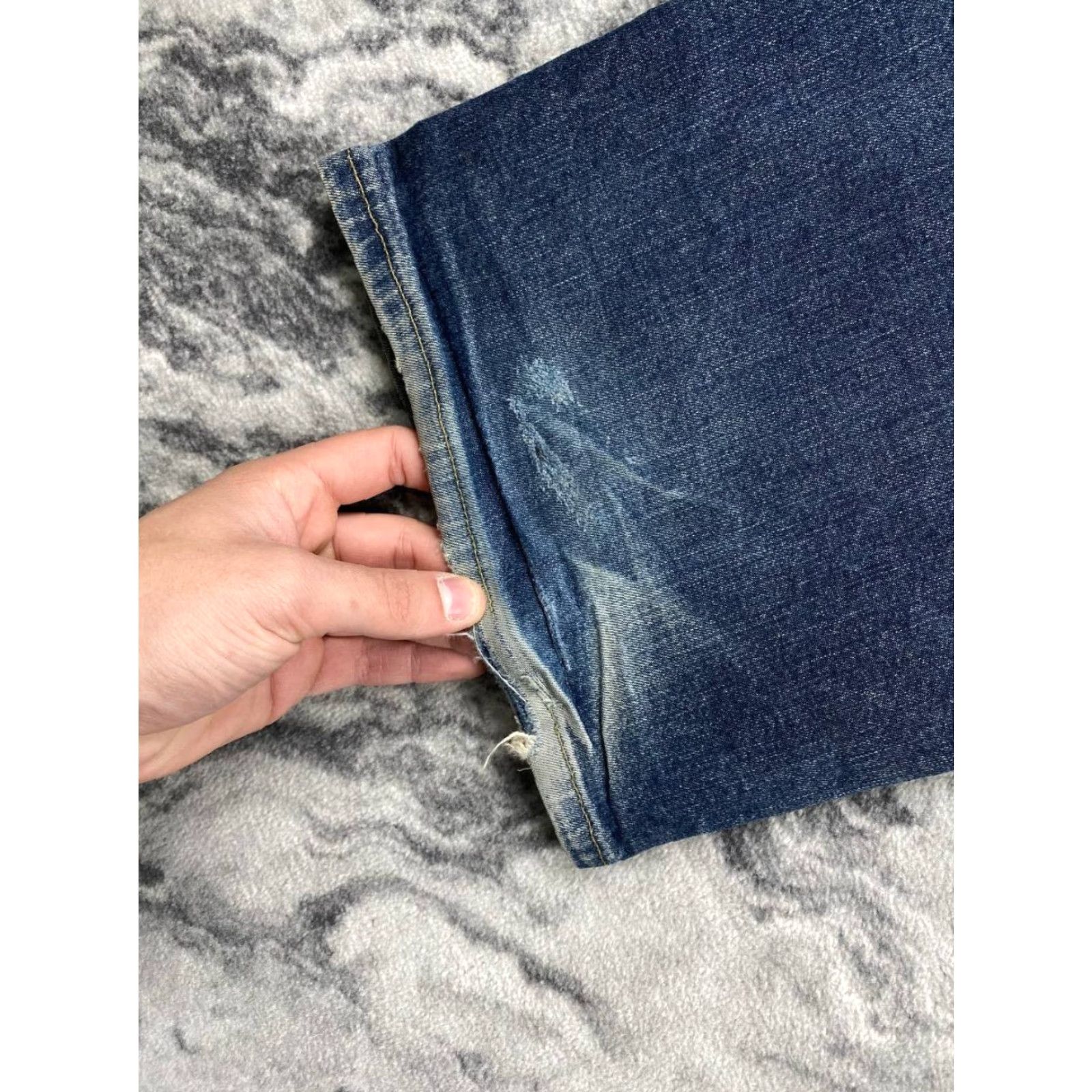 Vintage VINTAGE Armani Jeans Denim Baggy Jeans Big Logo 90s Men Blue 38 Regular Mens Jeans Size US 38 / EU 54 - 7 Thumbnail