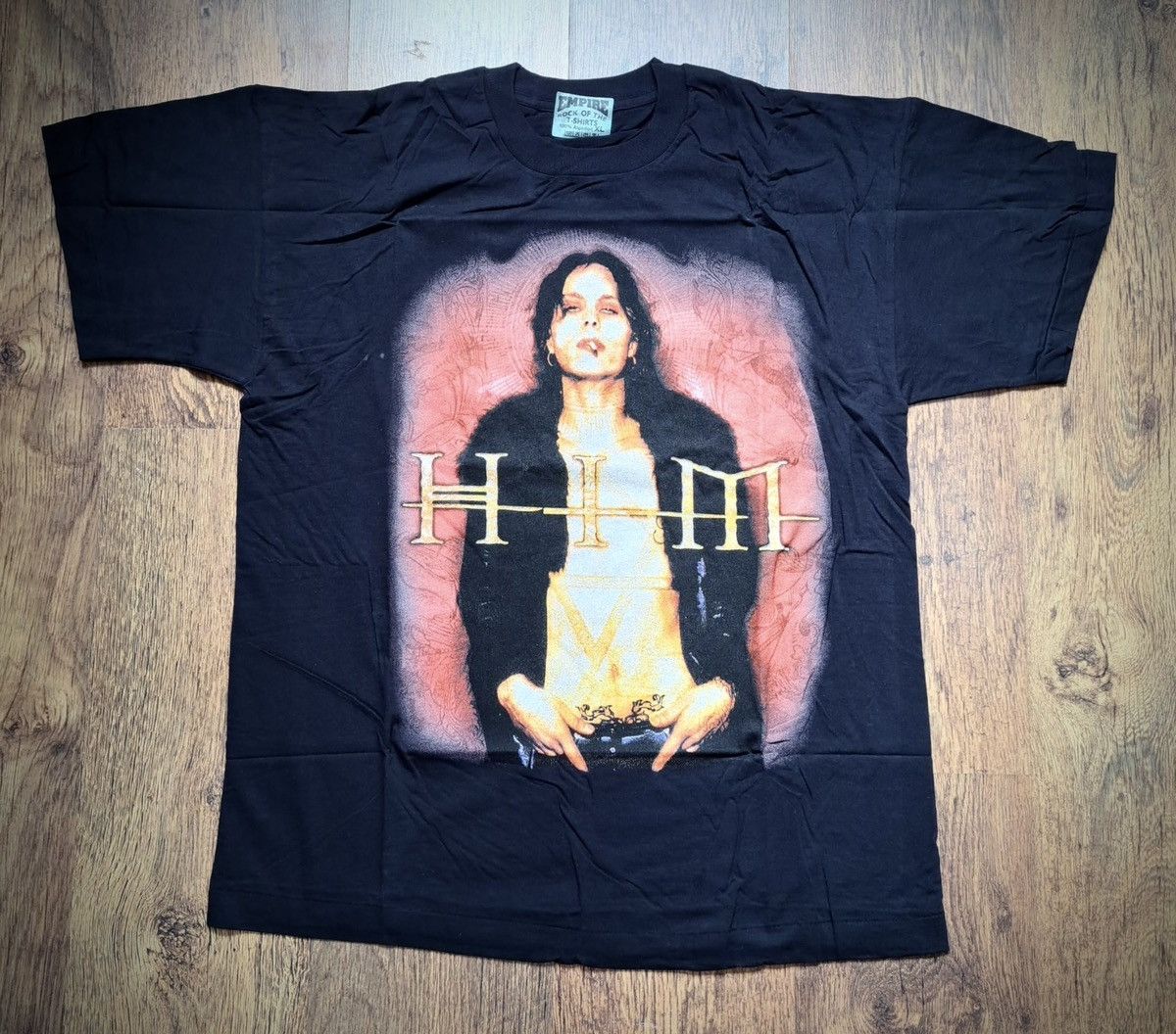 Band Tees HIM x Vintage T-Shirt Size US XL / EU 56 / 4 - 1 Thumbnail
