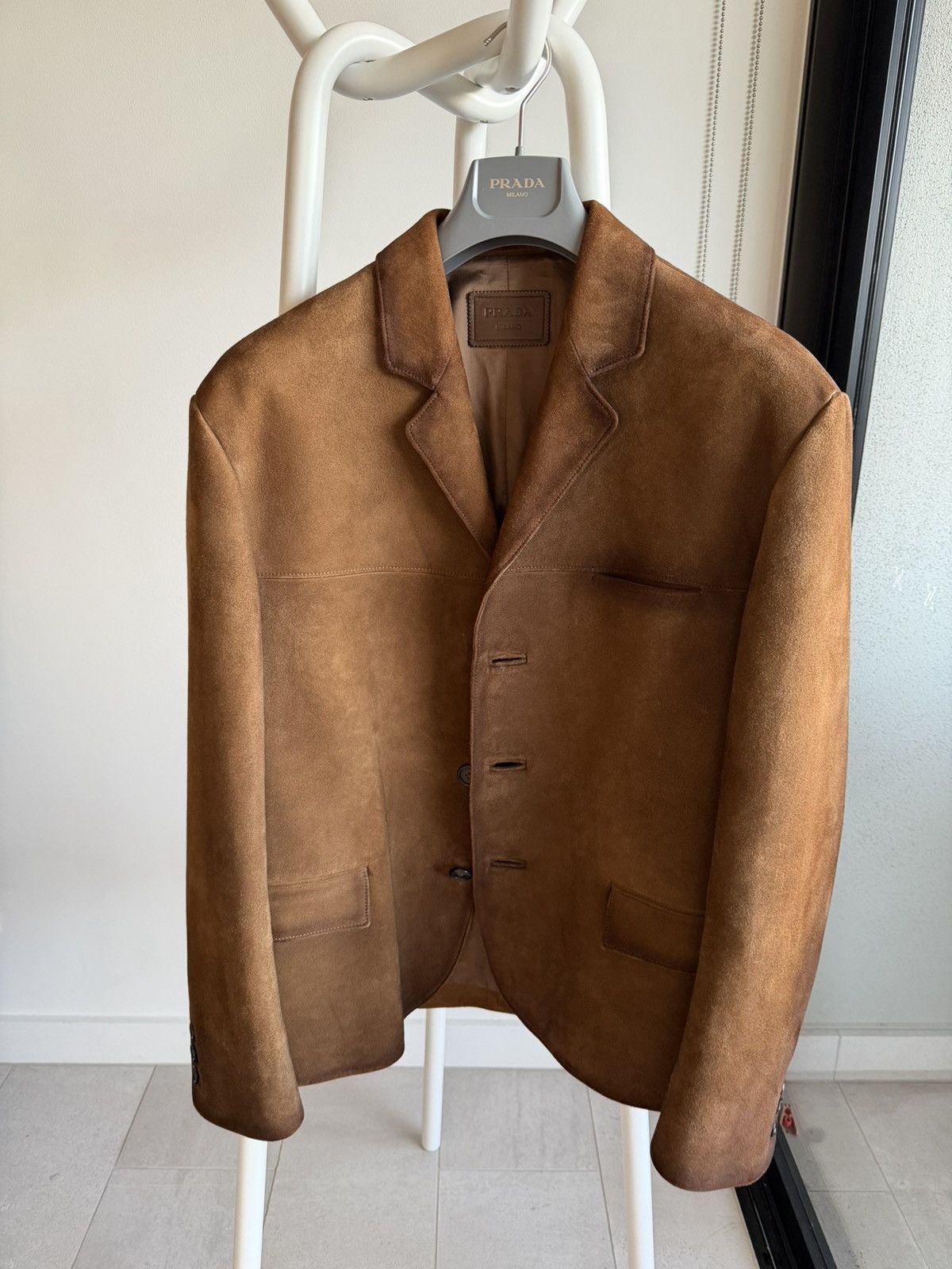 Prada Prada Suede Blazer Size US M / EU 48-50 / 2 - 1 Thumbnail