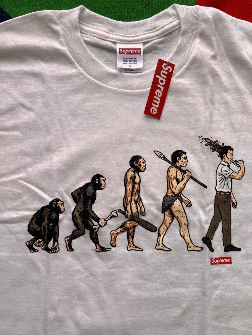 Supreme Evolution Short Sleeve Tee Shirt White | Grailed