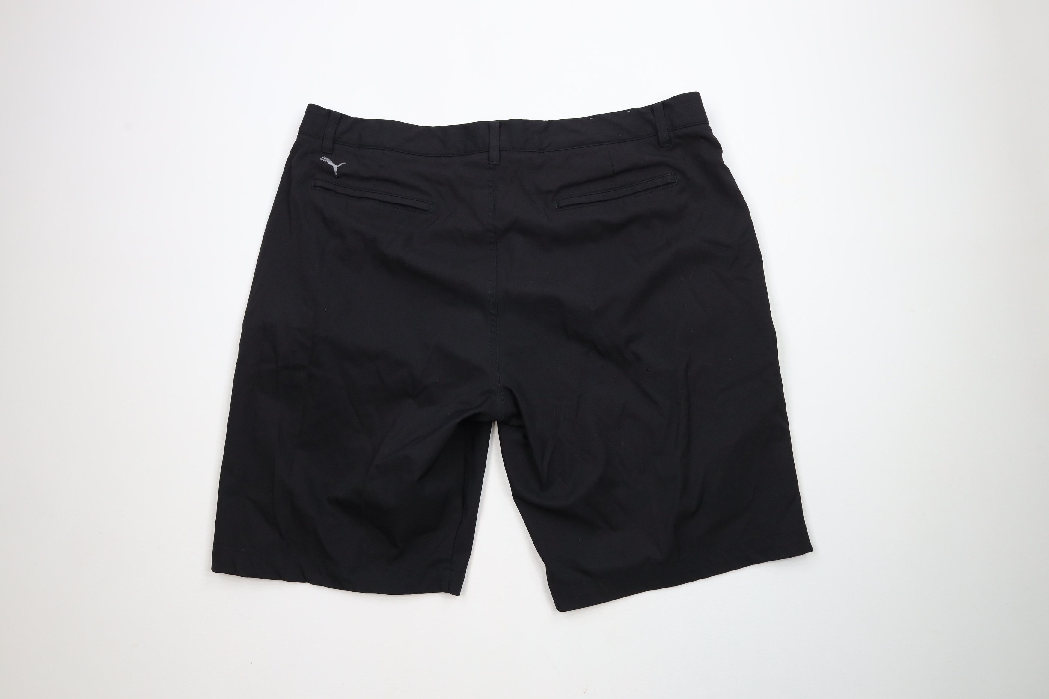 Puma × Vintage Puma Golf Cell Flat Front Golfing Golf Chino Shorts Black Size US 40 / EU 56 - 10 Thumbnail