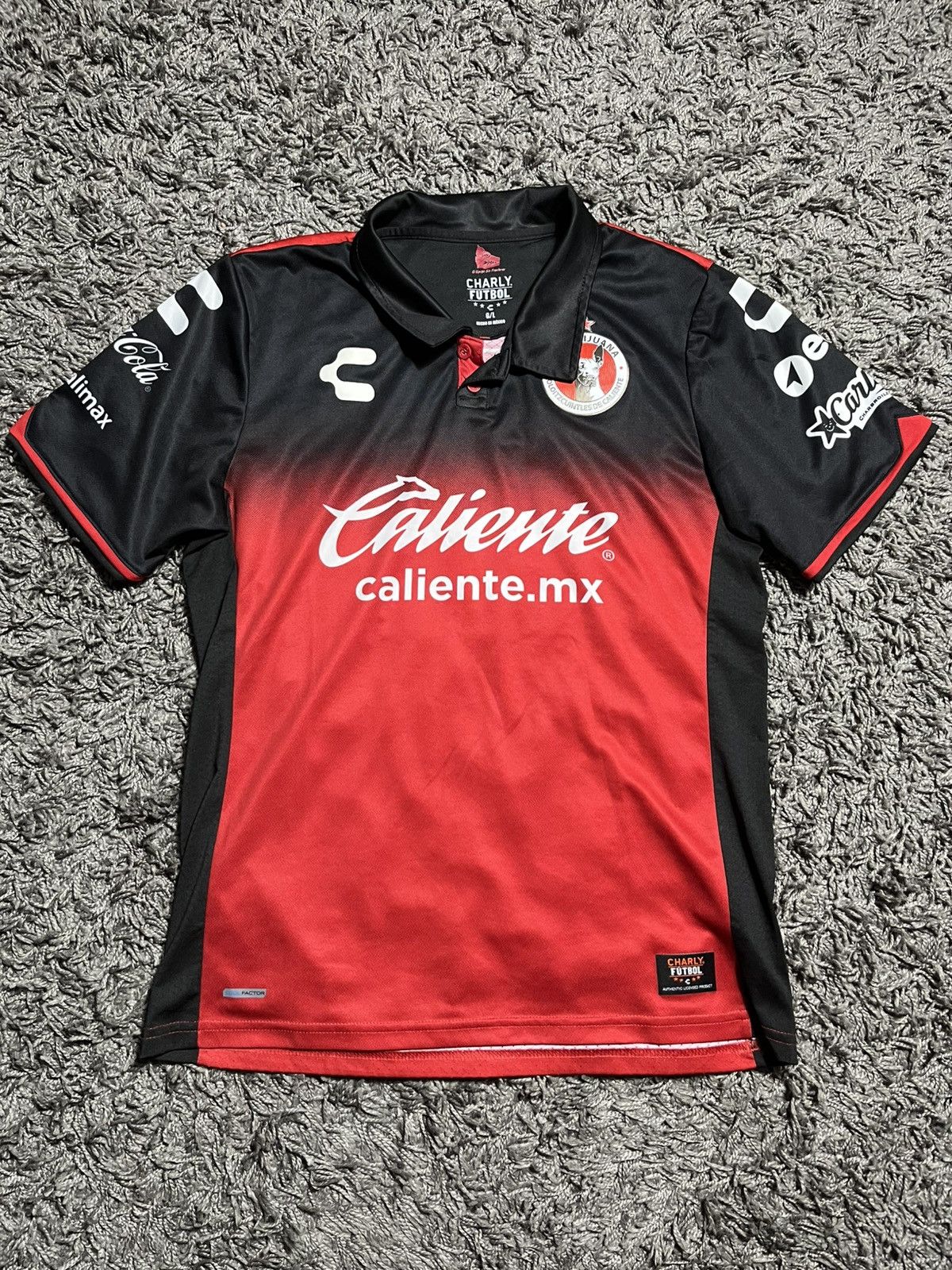 Vintage CHARLY XOLOS DE TIJUANA 2017/18 TRIKOT SOCCER JERSEY Size US L / EU 52-54 / 3 - 1 Thumbnail