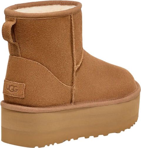 Ugg o1s22i1n0924 Classic Mini Platform Ankle Boots in Brown Size US 9 / IT 39 - 4 Thumbnail