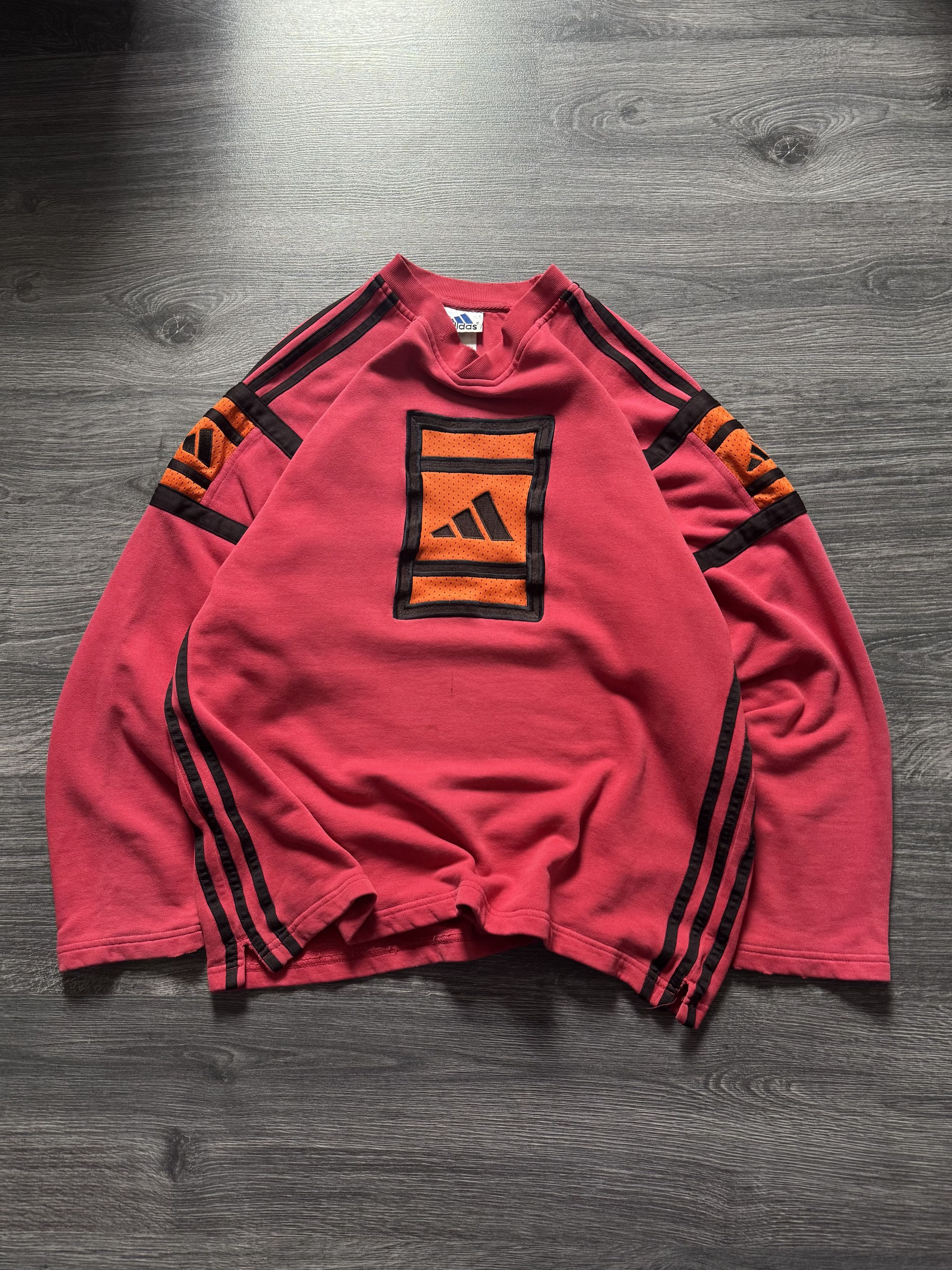 Adidas Vintage 90s Adidas Sweatshirt Pullover Embroidery Logo Size US M / EU 48-50 / 2 - 1 Thumbnail