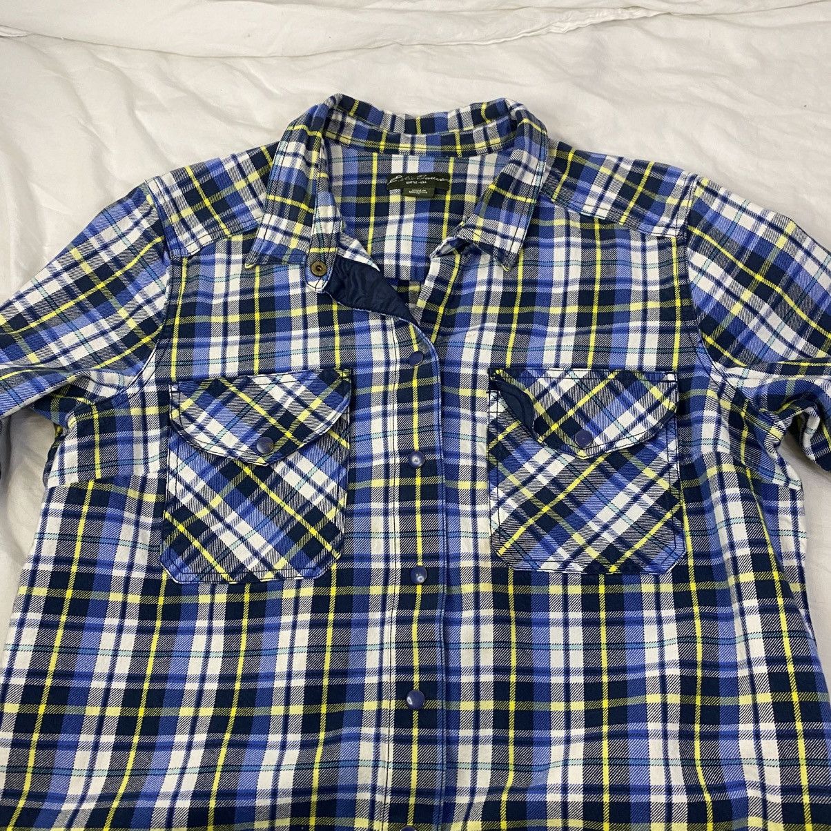 Eddie Bauer Eddie Bauer Dress Shirt Mens Plaid Sz XL Blue Yellow *FLAW Size US XL / EU 56 / 4 - 4 Thumbnail