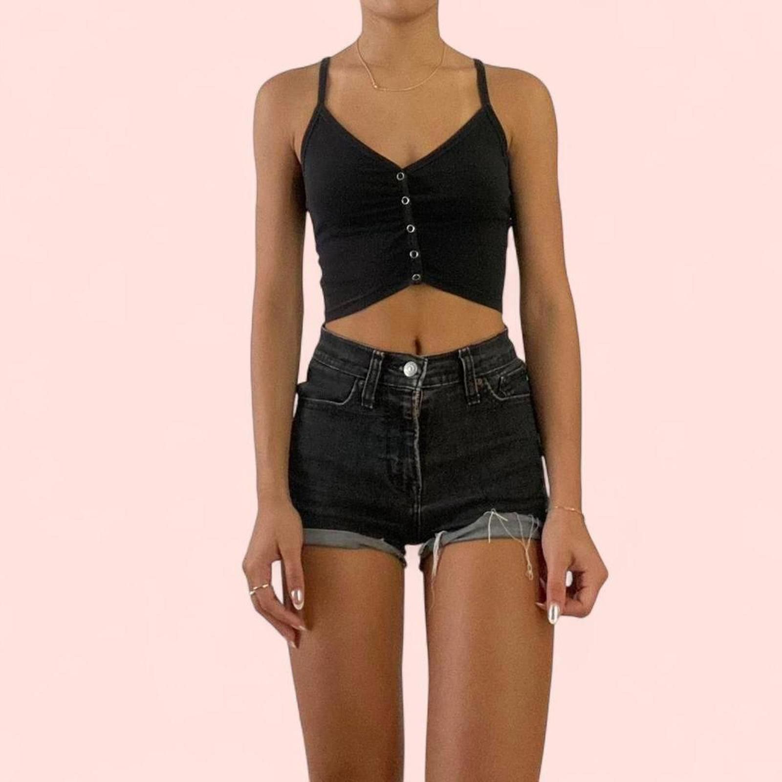 Pacsun Pacsun black cropped tank top Size S / US 4 / IT 40 - 1 Thumbnail