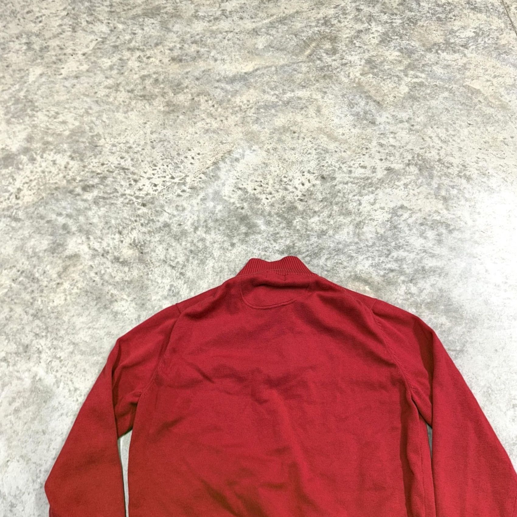 Vintage Maus & Hoffman Sweater Mens Medium Red Quarter Zip Pima Cotton Mock Neck Size US M / EU 48-50 / 2 - 4 Thumbnail