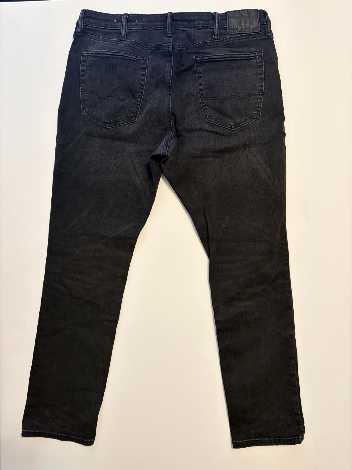 American Eagle Outfitters American Eagle Men Black Stacked Jeans (Size 36x32) Size US 36 / EU 52 - 2 Thumbnail