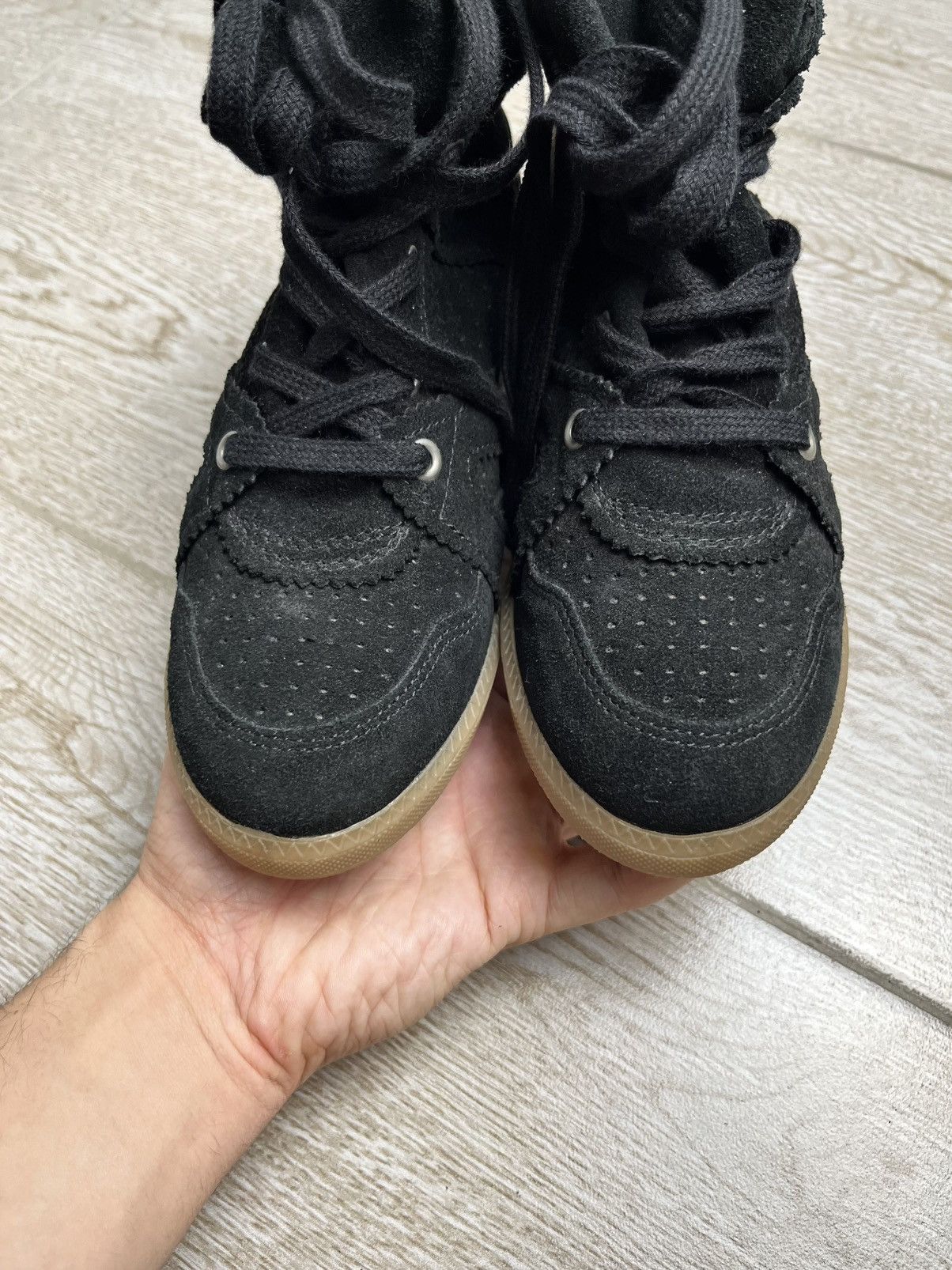 Isabel Marant Etoile ISABEL MARANT ETOILE STYLE BEKETT HYPE BLACK SNEAKERS Size US 8 / IT 38 - 5 Thumbnail