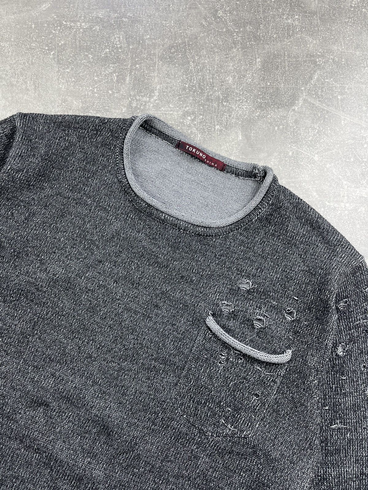 Japanese Brand Japanes Tokuno Shima Avant Garde Distressed Acrylic Sweater Size US M / EU 48-50 / 2 - 4 Thumbnail
