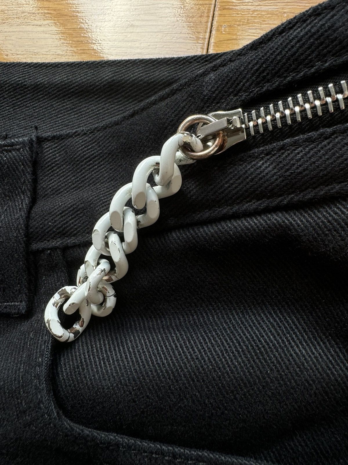 Raf Simons Raf Simon black zipper jeans Size US 29 - 5 Thumbnail