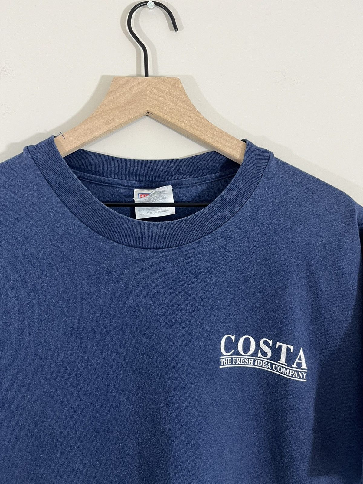 Vintage Vintage Fresh Idea Company Faded Navy Tee Size US XL / EU 56 / 4 - 2 Thumbnail