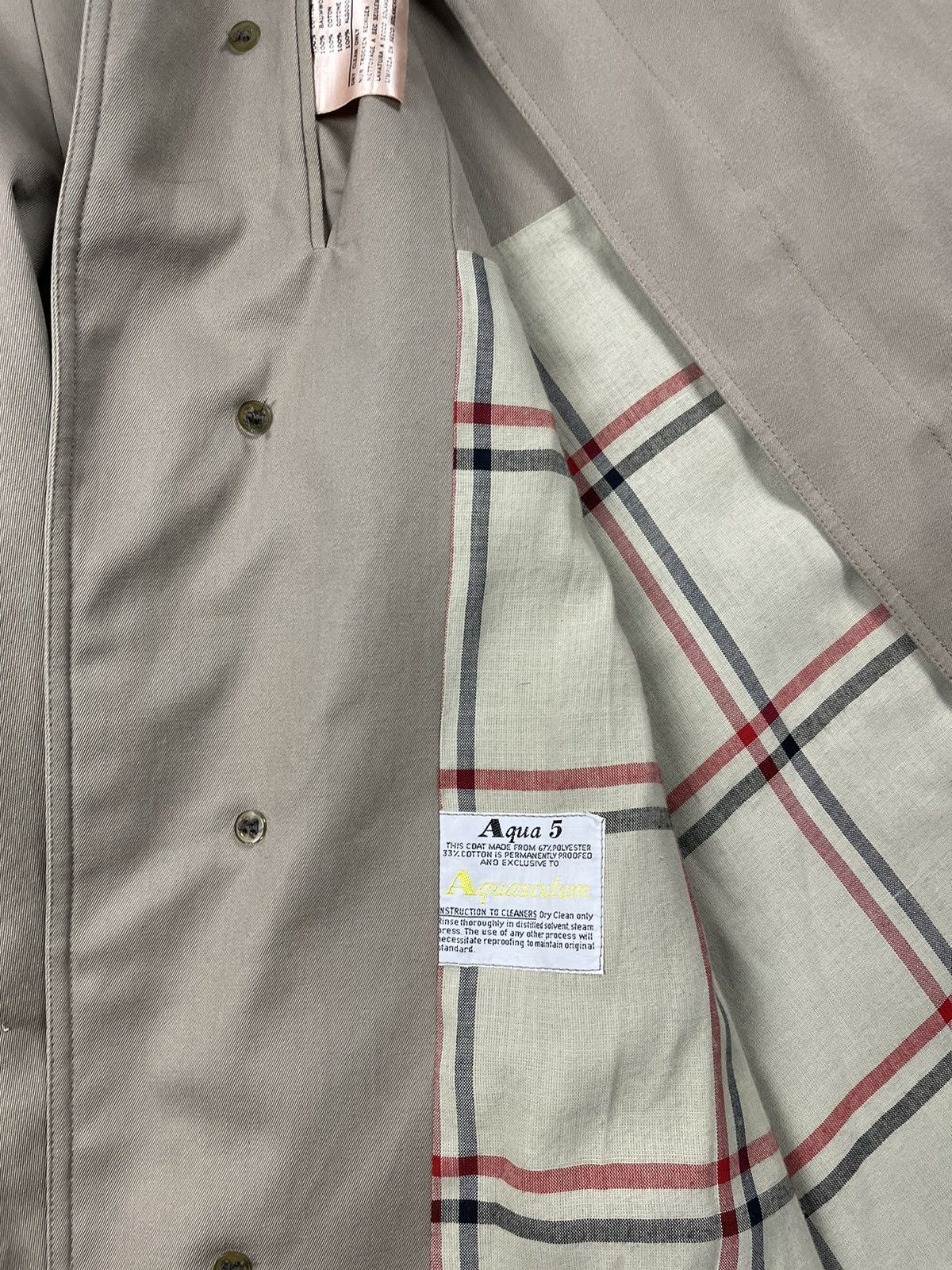 Aquascutum 🔥 VINTAGE AQUASCUTUM TRENCH COAT MADE IN ENGLAND Size US XL / EU 56 / 4 - 7 Thumbnail