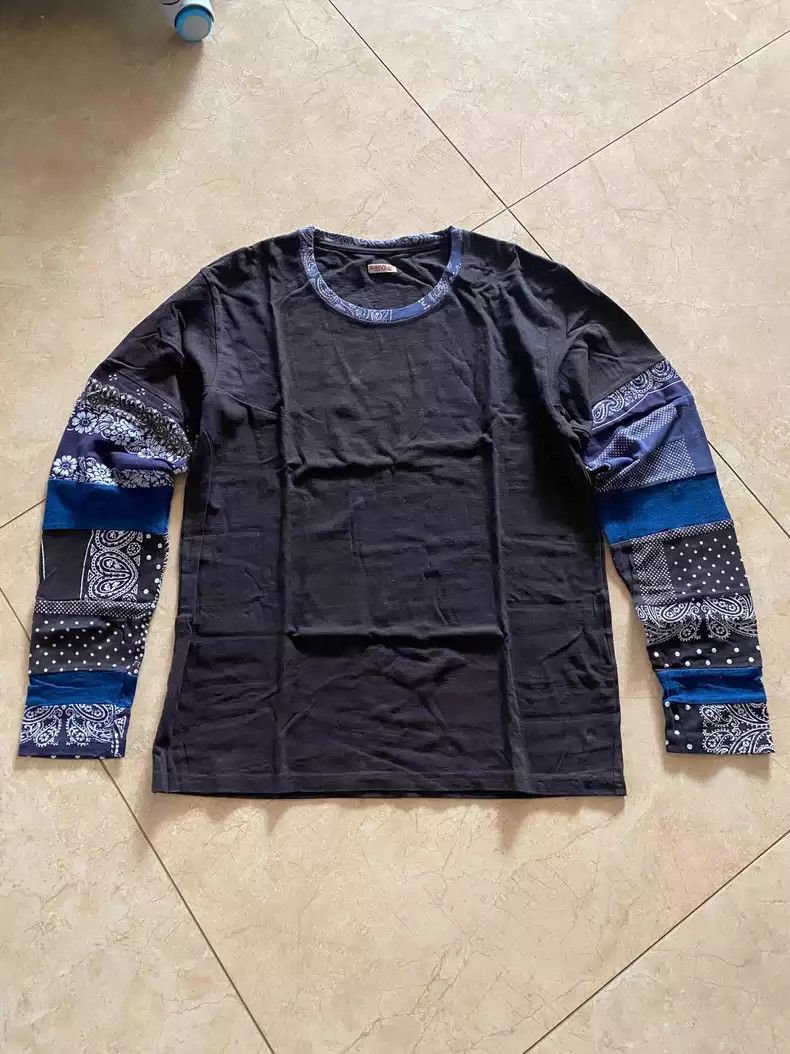 Kapital Kapital kapital long tee cashew flower sleeve-2507 Size US XL / EU 56 / 4 - 1 Thumbnail