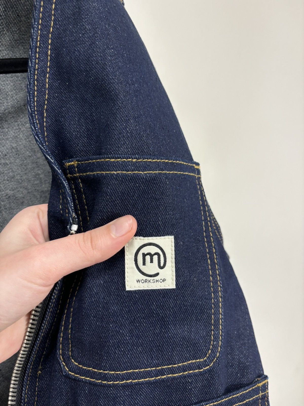 Other Mir Studio Workshop Y2K Navy Blue Hype Denim Vest Jacket Size US S / EU 44-46 / 1 - 12 Thumbnail
