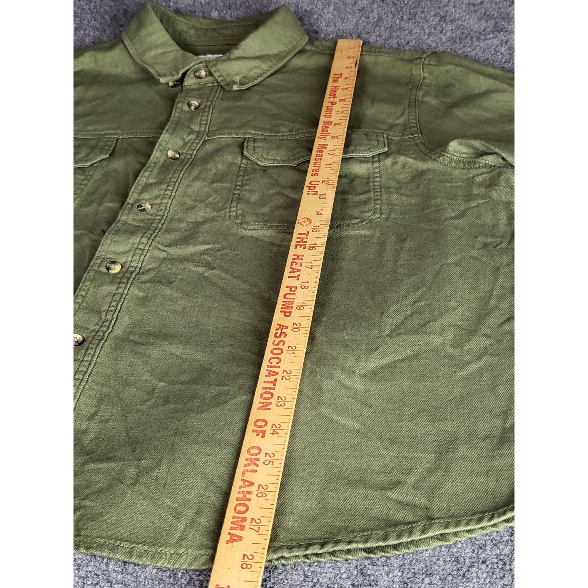 Lucky Brand Lucky Brand Button Down Jacket Men Sz XXL Army Green Heavy C Size US XXL / EU 58 / 5 - 3 Thumbnail