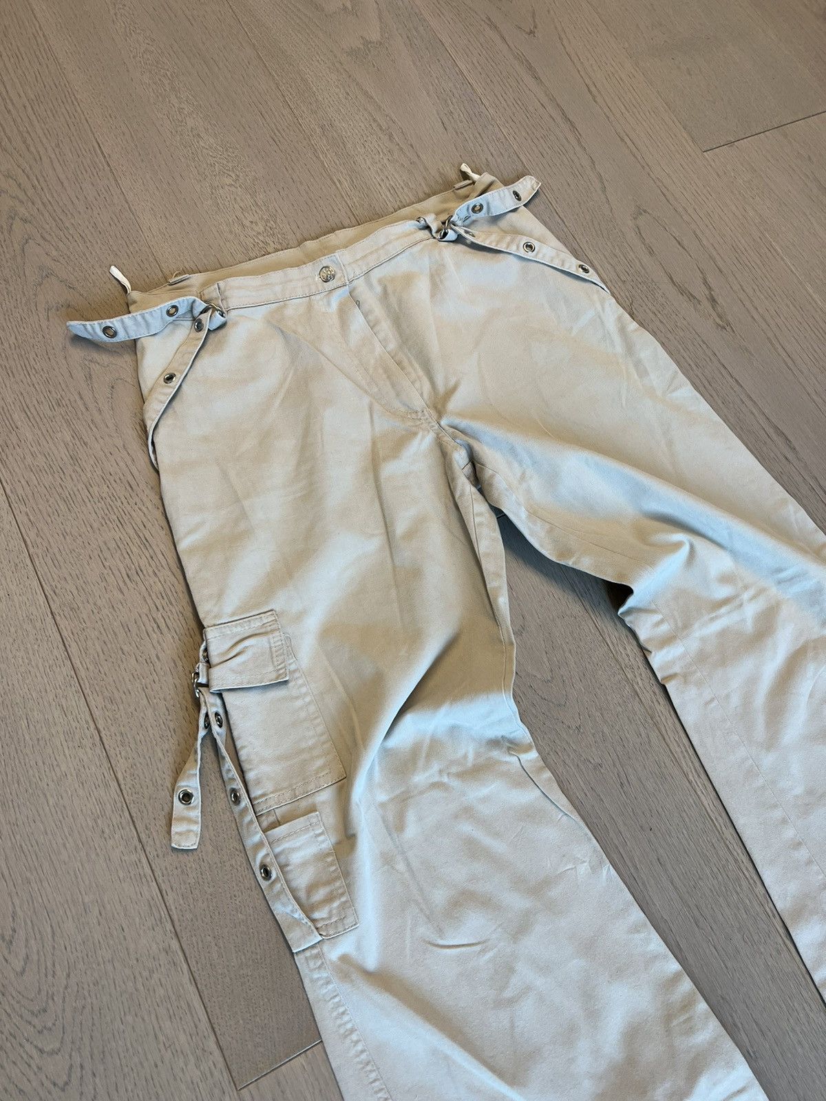Vintage flare bondage cargo pants. - www.benaras.co