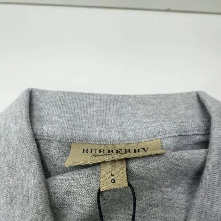 Burberry Burberry Burberry Long Sleeve Gray Polo Shirt-2507 Size US L / EU 52-54 / 3 - 7 Thumbnail