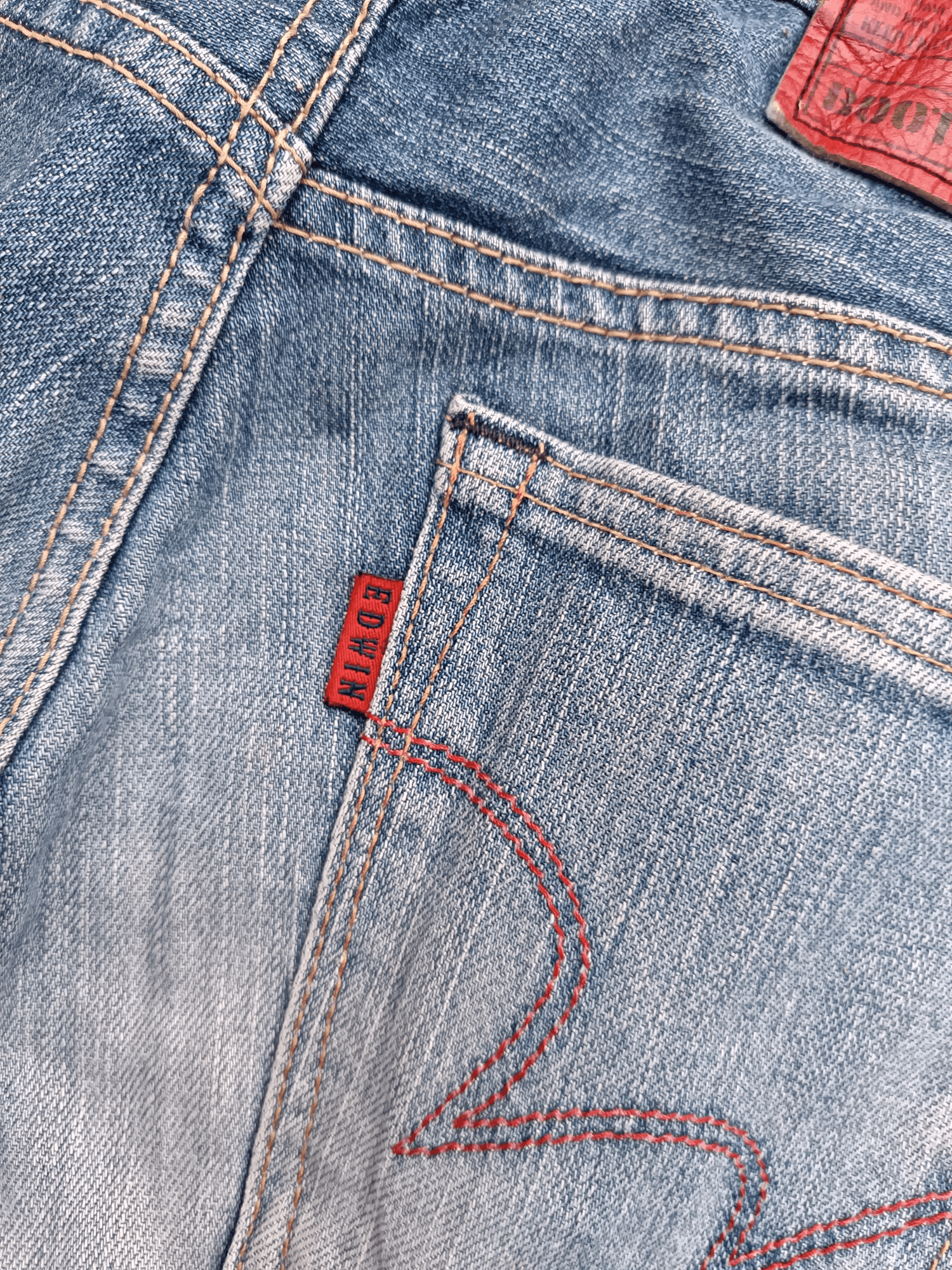 Edwin × Japanese Brand ARCHIVAL EDWIN 503 BOOT CUT REGULAR BLUE WASH DENIM Size US 30 / EU 46 - 19 Thumbnail