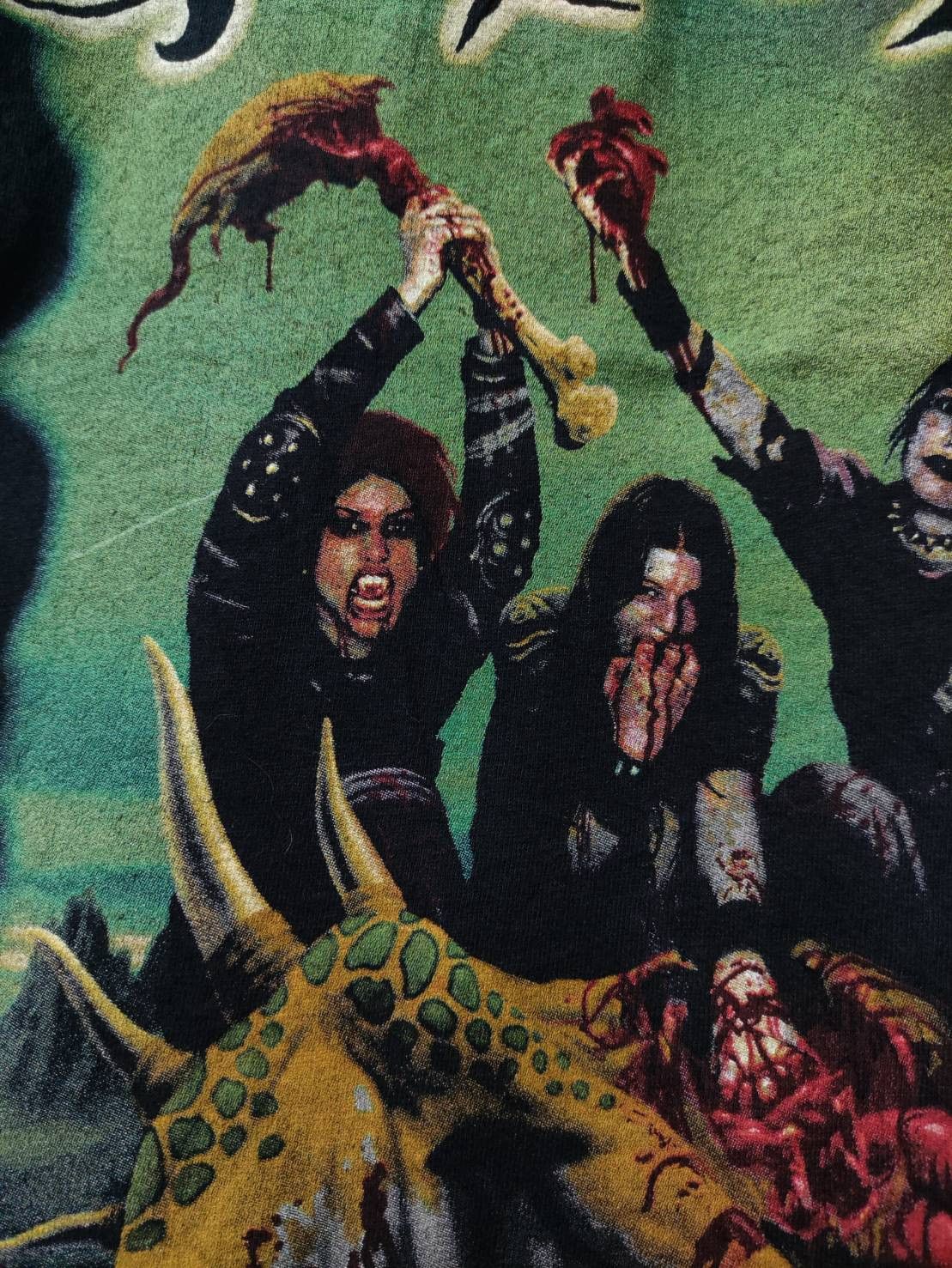 Band Tees Vtg Kittie " More Fucking Blood " T-Shirt Size US L / EU 52-54 / 3 - 4 Thumbnail