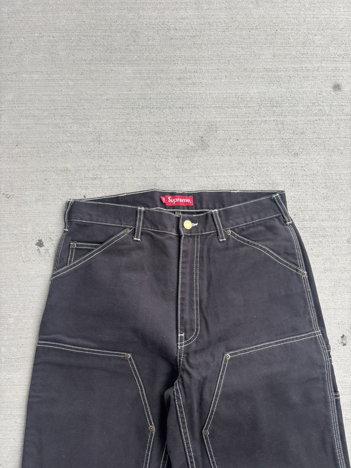 Supreme Supreme Full Zip Baggy Warm Up Pants Black | Grailed