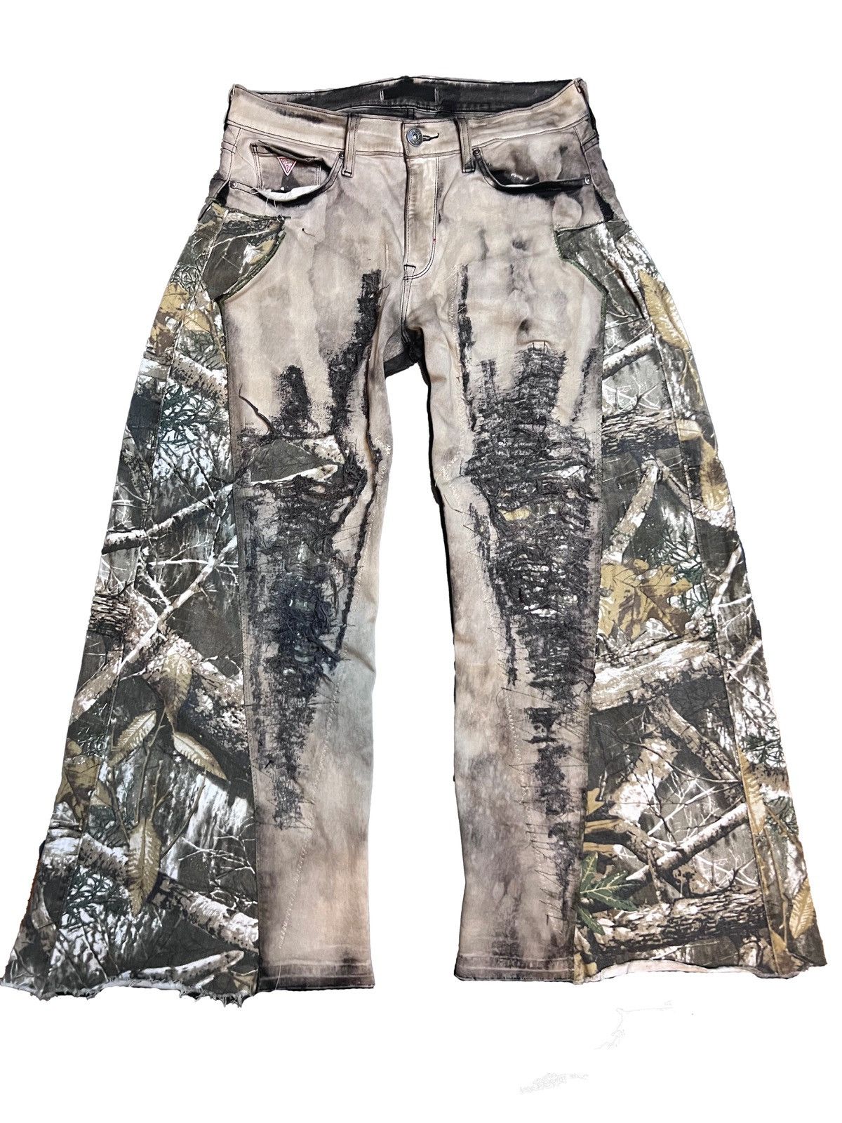 Handmade Baggy y2k camo pants Size US 34 / EU 50 - 1 Thumbnail